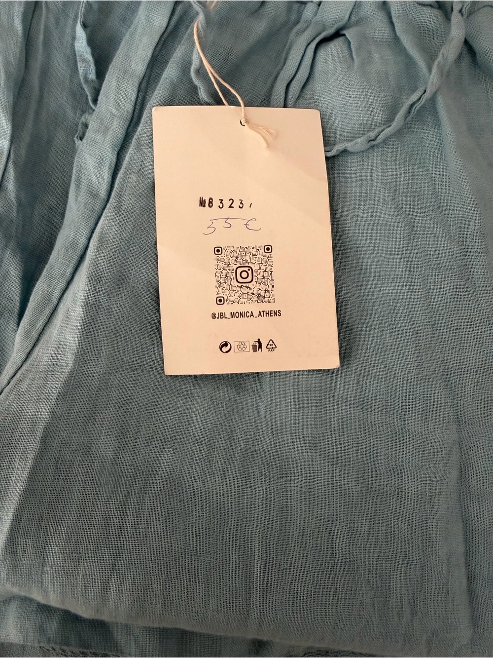 Flowy Drapey Italian Linen Wide-Leg Pants purchased in Mykonos! ๐POCKETS๐ NWT - Picture 5 of 6